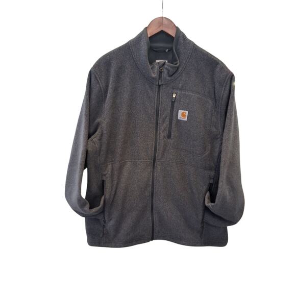 Carhartt Mens size Large Fleece Full Zip Gorpcore Utility Cozy Workwear Jacket - Picture 11 of 11